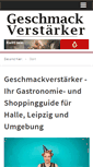 Mobile Screenshot of geschmackverstaerker.com