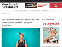 Tablet Screenshot of geschmackverstaerker.com